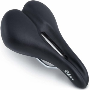 Most Comfortable Bicycle Seat Memory Foam Waterproof Bicycle Saddle for Men Women-Dual Shock Absorbing-Best Stock Bicycle Seat Replacement for Mountain Bikes Turquoise Roguoo Bike Seat Road Bikes 