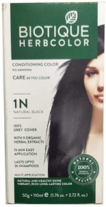 BIOTIQUE HERBCOLOR NO AMMONIA HAIR COLOUR NATURAL BLACK , 1N NATURAL BLACK  - Price in India, Buy BIOTIQUE HERBCOLOR NO AMMONIA HAIR COLOUR NATURAL  BLACK , 1N NATURAL BLACK Online In India,