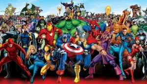 Marvel Comics Spider-Man Thor Hulk Iron Man Wolverine Shimmer Sticker Pack