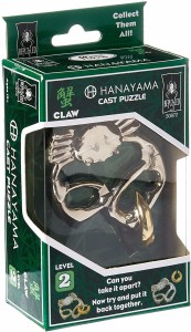 CLAW Hanayama Cast Metal Brain Teaser Puzzle Level 2