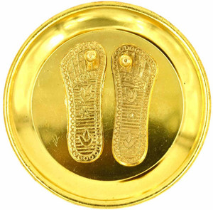 Pooja Brass Plate Set (Diameter - 5") - Puja Arti/Aarti Thali For Home Mandir | Temple | Diwali Decoration | Wedding | Home Decor
