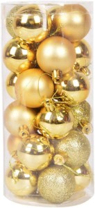 Tiowo 49Pcs 3cm/1.18 Mini Christmas Tree Baubles Shatterproof Plastic Xmas Tree Decorations Christmas Balls Ornament Hanging Pendants Holiday Party Festival Decor Colorful 