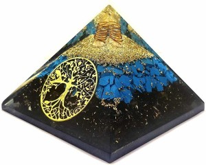 Cross Orgonite Pyramid for EMF Protection