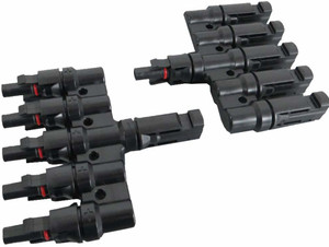 Allpowers 1 Pair Y Branch Connectors – MMF+FFM For Parallel Solar Panel Connections, 100W Compatible
