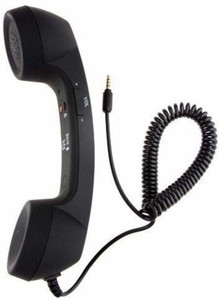 Retro Telephone Handset For Cell Phones - 3.5mm & USB C Receiver With High Volume Speaker