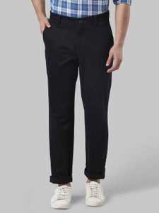 Raymond Slim Fit Men Dark Blue Trousers 