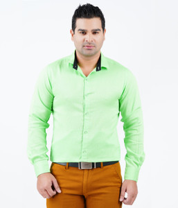 Prakasam Cotton Men Solid Casual Light 