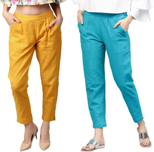 Me Craft Regular Fit Women Blue, Yellow 