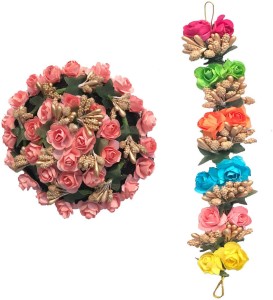 GadinFashion ™ Full Juda Bun Hair Flower Artificial flower gajra and Multi  Color gajra Combo for Wedding and Party Bun Price in India - Buy  GadinFashion ™ Full Juda Bun Hair Flower