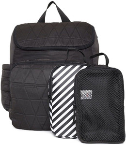 Quilted backpack diaper bag deals