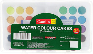 Camlin Artist Water Colour Cake 24 Shades for Students - Artist Water ...