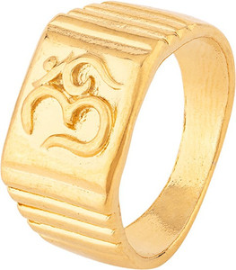 Dare Statement Rings Men's OM Ring Brass Gold Plated Ring Price in