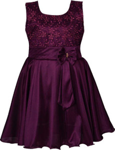Girls Midi/Knee Length Party Dress 