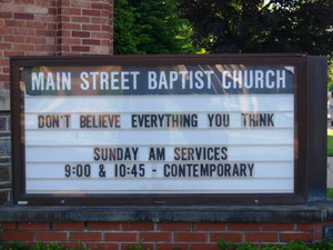 KD main street baptist Sticker Poster Motivational poster Inspirational