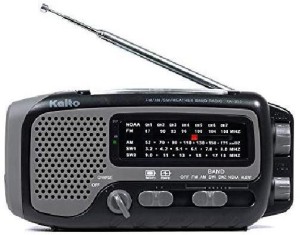 Kaito KA210 Pocket AM/FM NOAA Weather Radio Black 
