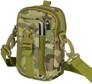 Borsa Tattica Vita MOLLE Compatta In Nylon, Impermeabile, Porta Telefono, EDC