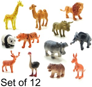 SaleOn Set of 12 Realistic Zoo Wild Animals Figures Toys for Kids , Animal  Toy Set Play for Kids (1189) - Set of 12 Realistic Zoo Wild Animals Figures  Toys for Kids ,
