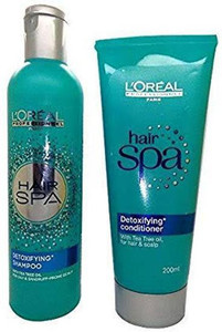 L'Oreal Professionel Paris Hair Spa Detoxifying Shampoo (250 ML) & Conditioner (200 ML) With Tea tree Oil For For Oily & Dandruff-Prone Scalp Price in India - Buy L'Oreal Professionel Paris Hair L'Oreal Professionel Paris Hair Spa Detoxifying Shampoo (250 ML) & Conditioner (200 ML) With Tea tree Oil For For Oily & Dandruff-Prone Scalp Price in India - Buy L'Oreal Professionel Paris Hair