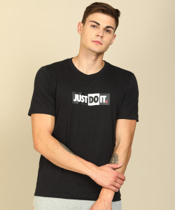nike just do it script neck tee