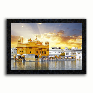 Poster N Frames UV Textured Decorative Art Print of Golden Temple