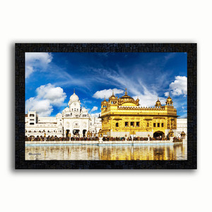Poster N Frames UV Textured Decorative Art Print of Golden Temple