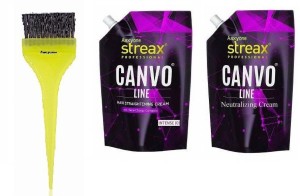 Aaxyone Hair Die Brush With Streaxx Canvo Line Hair Straightening Cream(500g)  & Neutralizing Cream (500g)With Kera- Charge Complex Price in India - Buy  Aaxyone Hair Die Brush With Streaxx Canvo Line Hair