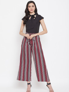 MJ LIFE STYLE Women Top and Palazzo Set 