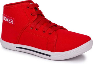 jootiyapa Red Boxer Canvas Shoes For 