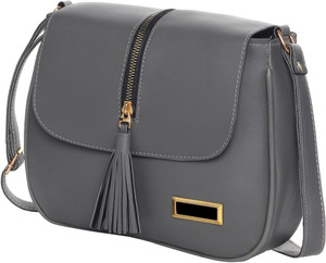 Grey Sling Bag TT Bag 46 Price in India Buy Grey Sling Bag TT