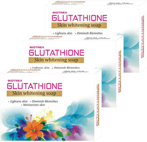Biotrex Glutathione Skin Whitening Soap - Pack of 3 - Price in India, Buy Biotrex Glutathione Skin Whitening Soap