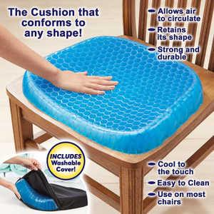 VIRAHI Sitting Gel Flex Cushion Seat Sitter Flex Pillow Back