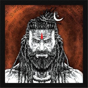 ArtX Shiva Rudra Framed Painting For Home Decorative Ink 13 inch x 13 inch  Painting Price in India - Buy ArtX Shiva Rudra Framed Painting For Home  Decorative Ink 13 inch x