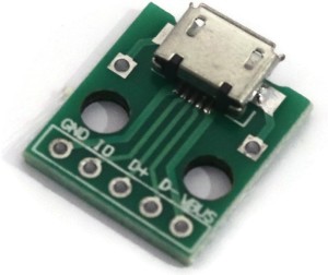 10Pcs MICRO USB to DIP Adapter 5Pin Female Connector PCB Converter Board_eu