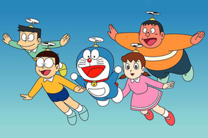 Doraemon Cartoon Painting Poster Waterproof Vinyl Sticker for Kids  Room,Home Decor || can1399-2 Fine Art Print - Animation & Cartoons posters  in India - Buy art, film, design, movie, music, nature and