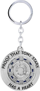 MGP Fashion Iron Man Proof That Tony Stark Has A Heart Keyring Avengers Superhero Shining Gold Metal Gift Car Bike Men Women Keychain