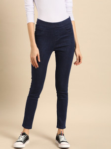 Dressberry Blue Jegging Price in India 