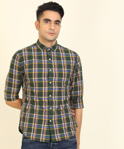 Men Checkered Casual Multicolor Shirt 