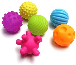 BPA-free Balls Massage Baby Balls Soft Sensory Balls Multi- Texture Shape Size Sensory Balls 5 Set Baby Balls Fidget Toy 