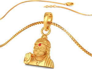 Joyalukkas Lord Hanuman Gold Pendant 