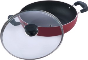 Vinod Zest Non Stick Kadai With Glass Lid Kadhai Cm Diameter With