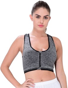 Lightly Lined Lounge Tank Bra - Grey