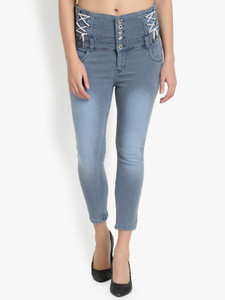 PERFECT FASHION Skinny Women Grey Jeans 