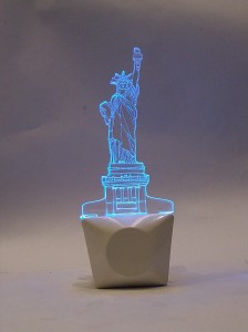 LED Table Light Personalized FREE Night Light Statue of Liberty Night Lamp 