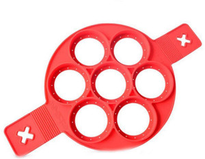 cuore fiore e stella anelli rotondo Ebilun antiaderente pancake Maker stampo in silicone omelette Egg Ring Mold Egg Maker Tool Flipper Egg Ring 