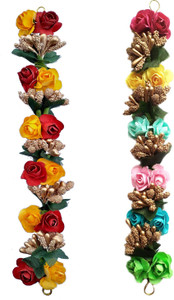 Set Di 2 Gajra Finti Per Capelli: Accessorio Indiano Fatto A Mano Per Sposa, Ideale Per Matrimoni E Feste Come Deepavali - 5