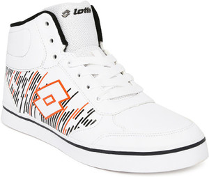 LOTTO Men White Printed Capri Hi II 