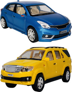 Giftary Set of 2 Small Size Plastic Made Indian Passenger Toy Car