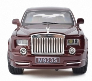 Veicoli A Motore Miniatura 1:24 For Rolls Royce Phantom Scala In Lega Modello Di Auto - Foto 8