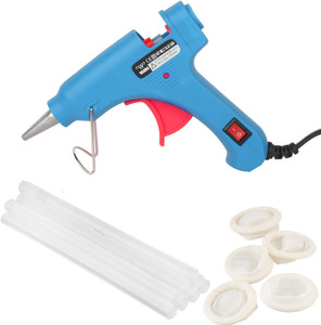 W Wadro 20 WATT Hot Glue Gun Kit On Off Switch Indicator Safety Finger Cots 8 Adhesive Glue