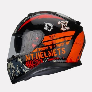 mt helmets orange colour